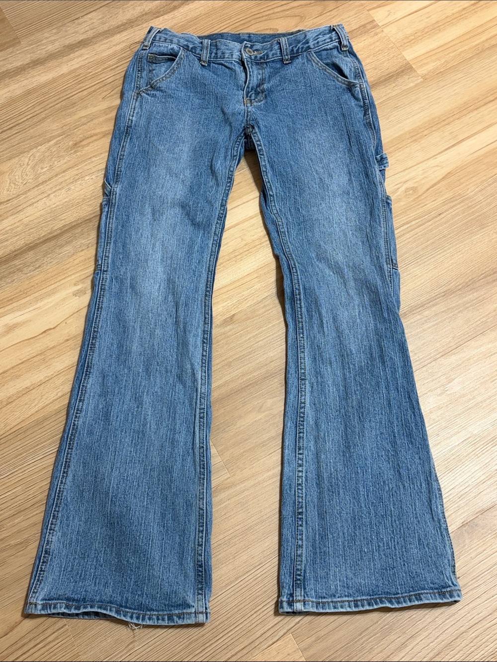 Galt Y2K Cargo Carpenter Flare Jeans Junior Size S